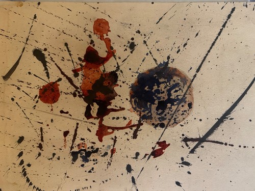 After jackson pollock painting - after,